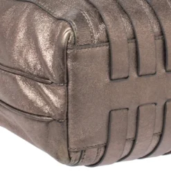 Versace Metallic Striped Leather Hobo For Women -Versace Official Website luxury women versace used handbags p259047 003