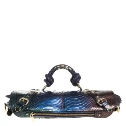 Versace Multicolor Ombre Python Canyon Bag For Women