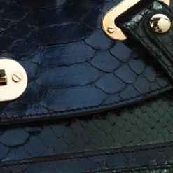 Versace Multicolor Ombre Python Canyon Bag For Women -Versace Official Website luxury women versace used handbags p259146 006