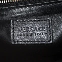 Versace Black Patent Leather Young Medusa Chain Shoulder Bag For Women -Versace Official Website luxury women versace used handbags p259802 002