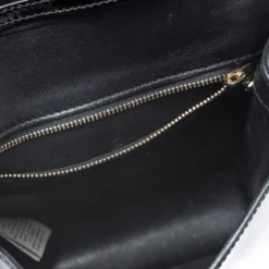 Versace Black Patent Leather Young Medusa Chain Shoulder Bag For Women -Versace Official Website luxury women versace used handbags p259802 003