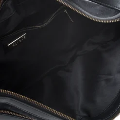 Versace Black/Gold Leather Biker Hobo For Women -Versace Official Website luxury women versace used handbags p261889 002