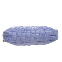 Versace Lilac Leather Embroidered Vanitas Shoulder Bag For Women -Versace Official Website luxury women versace used handbags p264253 005