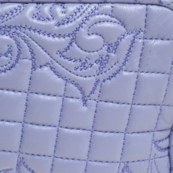 Versace Lilac Leather Embroidered Vanitas Shoulder Bag For Women -Versace Official Website luxury women versace used handbags p264253 008