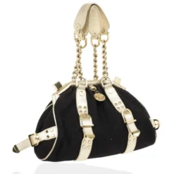 Versace Black Monogram Madonna Boston Bag For Women -Versace Official Website luxury women versace used handbags p26516 003