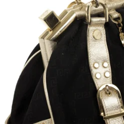 Versace Black Monogram Madonna Boston Bag For Women -Versace Official Website luxury women versace used handbags p26516 006