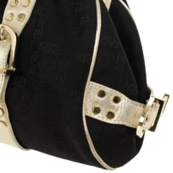 Versace Black Monogram Madonna Boston Bag For Women -Versace Official Website luxury women versace used handbags p26516 009