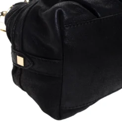 Versace Black Leather Frame Satchel For Women -Versace Official Website luxury women versace used handbags p266506 011