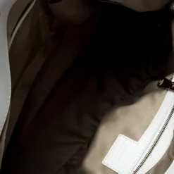 Versace White Leather Logo Embossed Tote For Women -Versace Official Website luxury women versace used handbags p273207 014