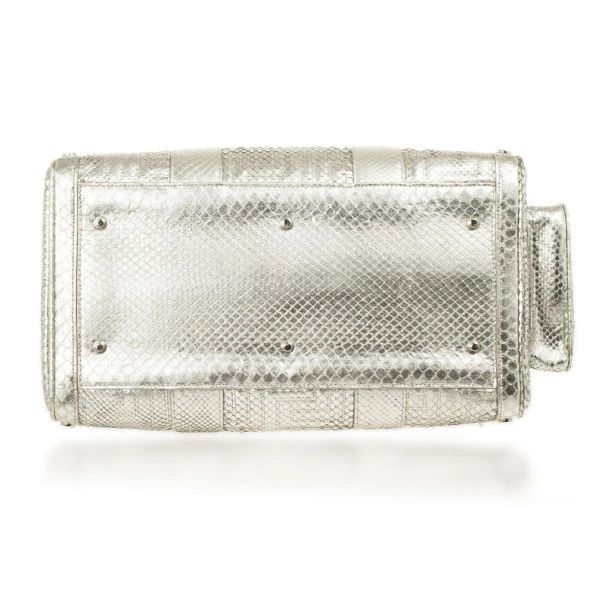 Versace Silver Quilted ‘Snap Out Of It’ Satchel For Women 5 Versace Silver Quilted ‘Snap Out Of It’ Satchel For Women - Image 5