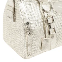 Versace Silver Quilted ‘Snap Out Of It’ Satchel For Women 25 Versace Silver Quilted ‘Snap Out Of It’ Satchel For Women -Versace Official Website luxury women versace used handbags p27501 009