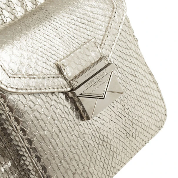 Versace Silver Quilted ‘Snap Out Of It’ Satchel For Women 11 Versace Silver Quilted ‘Snap Out Of It’ Satchel For Women - Image 11