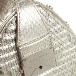 Versace Silver Quilted ‘Snap Out Of It’ Satchel For Women 30 Versace Silver Quilted ‘Snap Out Of It’ Satchel For Women -Versace Official Website luxury women versace used handbags p27501 014