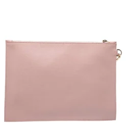 Versace Pink Leather Medusa Clutch For Women -Versace Official Website luxury women versace used handbags p277126 009