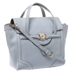 Versace Grey Leather Medusa Flap Tote For Women 13 Versace Grey Leather Medusa Flap Tote For Women -Versace Official Website luxury women versace used handbags p279669 001