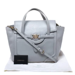 Versace Grey Leather Medusa Flap Tote For Women 19 Versace Grey Leather Medusa Flap Tote For Women -Versace Official Website luxury women versace used handbags p279669 004