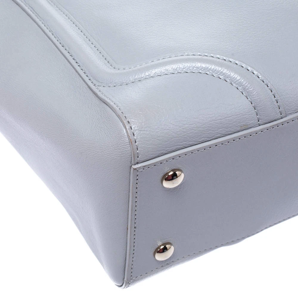 Versace Grey Leather Medusa Flap Tote For Women 11 Versace Grey Leather Medusa Flap Tote For Women - Image 11