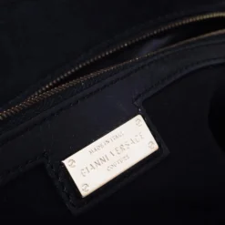 Versace Black Patent Leather Flap Shoulder Bag For Women 18 Versace Black Patent Leather Flap Shoulder Bag For Women -Versace Official Website luxury women versace used handbags p280723 012