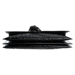 Versace Black Leather Tassel Medusa Shoulder Bag For Women -Versace Official Website luxury women versace used handbags p284768 003