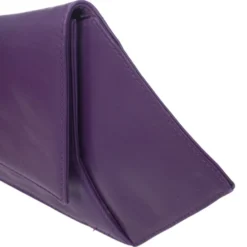 Versace Vintage Purple Leather Clutch For Women -Versace Official Website luxury women versace used handbags p28846 003