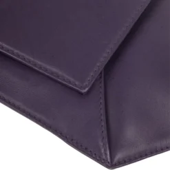 Versace Vintage Purple Leather Clutch For Women -Versace Official Website luxury women versace used handbags p28846 004