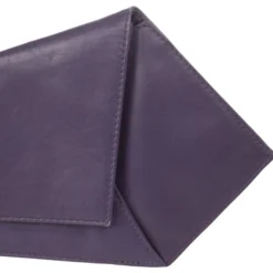 Versace Vintage Purple Leather Clutch For Women -Versace Official Website luxury women versace used handbags p28846 006