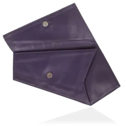 Versace Vintage Purple Leather Clutch For Women -Versace Official Website luxury women versace used handbags p28846 011
