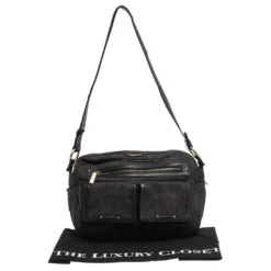 Versace Medusa Print Canvas And Leather Multiple Pocket Shoulder Bag For Women -Versace Official Website luxury women versace used handbags p291869 002