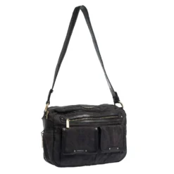 Versace Medusa Print Canvas And Leather Multiple Pocket Shoulder Bag For Women -Versace Official Website luxury women versace used handbags p291869 005