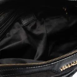 Versace Medusa Print Canvas And Leather Multiple Pocket Shoulder Bag For Women -Versace Official Website luxury women versace used handbags p291869 010