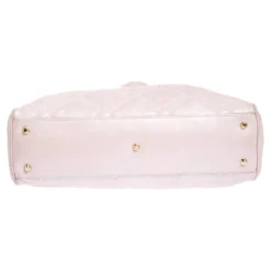 Versace Pearl Pink Leather Chain Shopper Tote For Women -Versace Official Website luxury women versace used handbags p292561 010