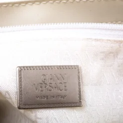 Versace White Patent Leather Shoulder Bag For Women -Versace Official Website luxury women versace used handbags p292562 007