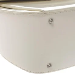 Versace White Patent Leather Shoulder Bag For Women -Versace Official Website luxury women versace used handbags p292562 010