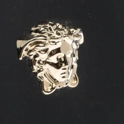 Versace Black Patent Leather Medusa Wristlet Pouch For Women -Versace Official Website luxury women versace used handbags p294182 007