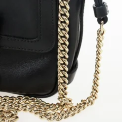 Versace Black Chain Mini Shoulder Bag For Women -Versace Official Website luxury women versace used handbags p29698 010