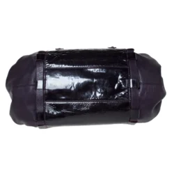 Versace Purple Patent Leather Loop Detail Shoulder Bag For Women -Versace Official Website luxury women versace used handbags p297084 008