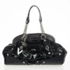 Versace Black Patent Framed Satchel For Women