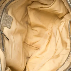 Versace Gold Signature Canvas And Leather Medussa Buckle Satchel For Women -Versace Official Website luxury women versace used handbags p301264 014