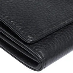 Versace Black Leather Medusa Continental Wallet For Women -Versace Official Website luxury women versace used handbags p307059 005