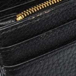 Versace Black Leather Medusa Continental Wallet For Women -Versace Official Website luxury women versace used handbags p307059 010