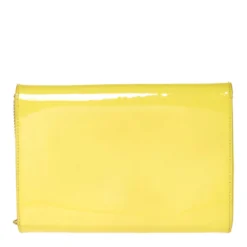 Versace Yellow Patent Leather Medusa Chain Clutch For Women 14 Versace Yellow Patent Leather Medusa Chain Clutch For Women -Versace Official Website luxury women versace used handbags p308768 006