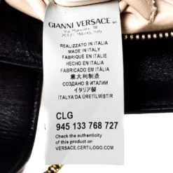 Versace Black Leather Medusa Medallion Bag For Women -Versace Official Website luxury women versace used handbags p309461 003