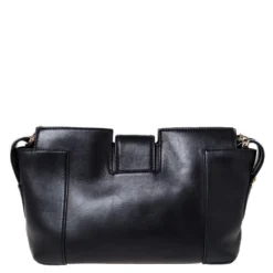 Versace Black Leather Medusa Medallion Bag For Women -Versace Official Website luxury women versace used handbags p309461 008