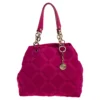 Versace Pink Neoprene And Leather Tote For Women