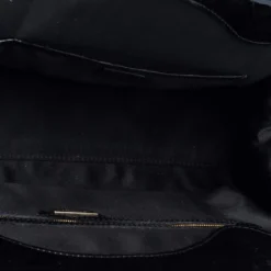 Versace Black Patent Leather Snap Out Of It Satchel For Women -Versace Official Website luxury women versace used handbags p317785 007