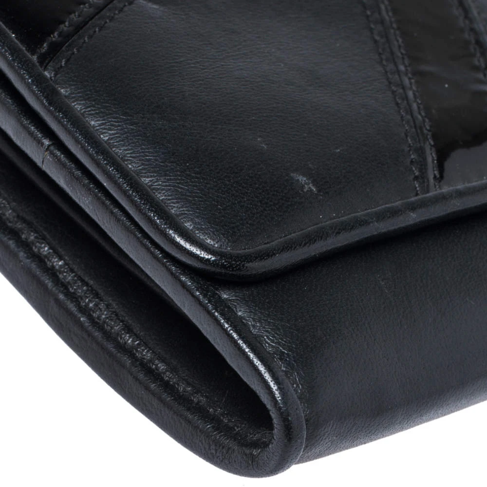 Versace Black Leather And Patent Leather Wallet On Chain For Women 9 Versace Black Leather And Patent Leather Wallet On Chain For Women - Image 9