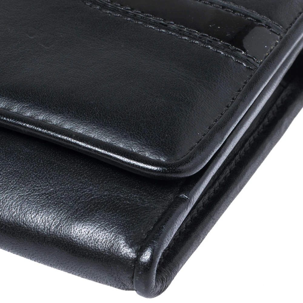 Versace Black Leather And Patent Leather Wallet On Chain For Women 10 Versace Black Leather And Patent Leather Wallet On Chain For Women - Image 10