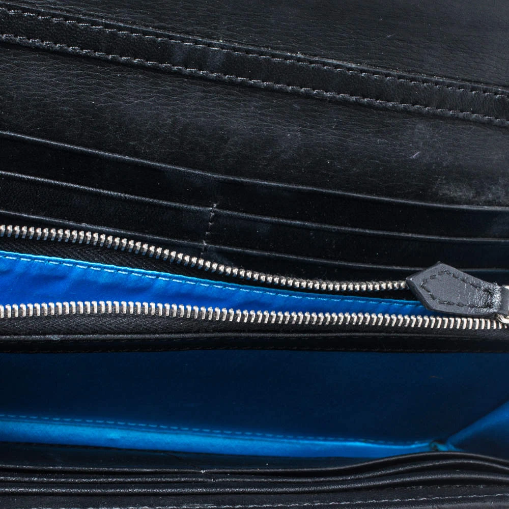 Versace Black Leather And Patent Leather Wallet On Chain For Women 2 Versace Black Leather And Patent Leather Wallet On Chain For Women - Image 2