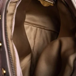 Versace Pink Quilted Leather Snap Out Of It Satchel For Women -Versace Official Website luxury women versace used handbags p326633 004