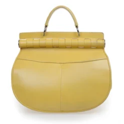Versace Yellow Leather Medium Shoulder Bag For Women 13 Versace Yellow Leather Medium Shoulder Bag For Women -Versace Official Website luxury women versace used handbags p32854 0004